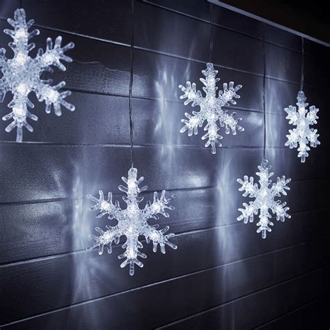 Outdoor Snowflake Curtain Light By Lights4fun