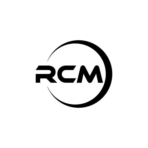 Rcm Letter Logo Design In Illustration Vector Logo Calligraphy