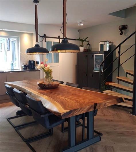 Size 48″ w x 48″ l x 30″h. Live Edge Dining Table Length 100" (A10) | Wood dining ...