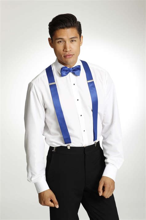 navy satin tuxedo suspenders men s formal occasion clothing shoes and accessories