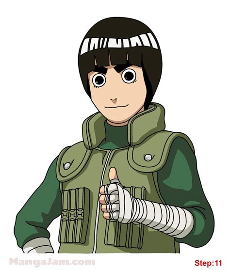 How To Draw Rock Lee From Naruto Rock Lee Naruto Rock
