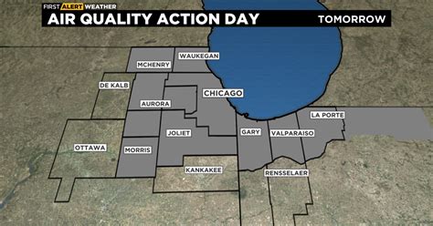 Chicago First Alert Weather Air Quality Action Day Friday Cbs Chicago