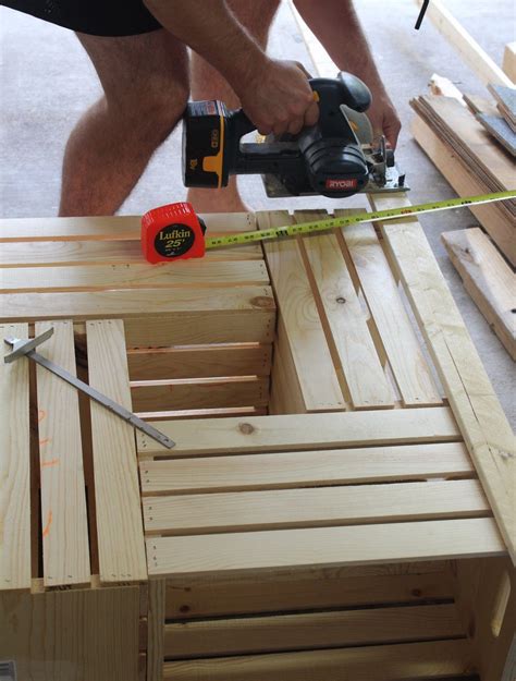 The coffee table with wooden crate is unique and your guests will surely appreciate your idea. Pin on Craftiness