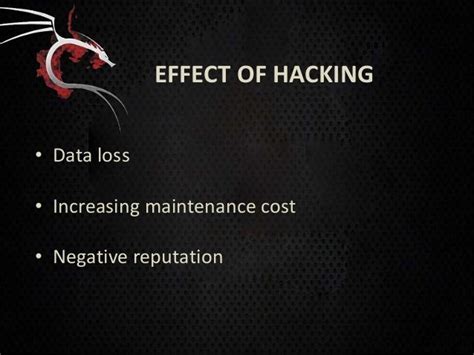 Effect Of Hacking • Data