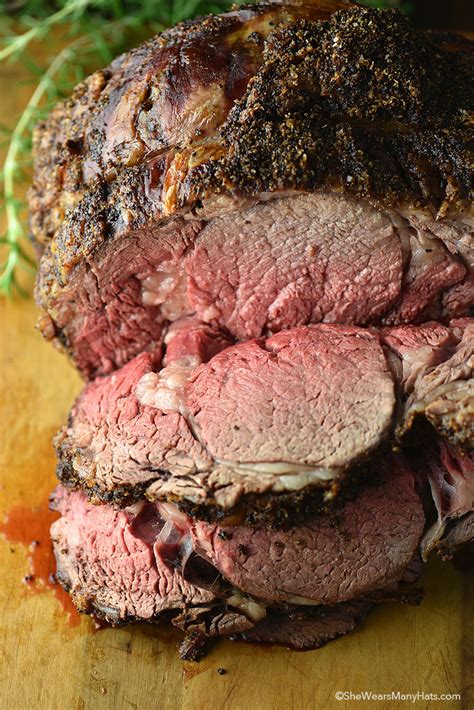Prime rib roast is a tender cut of beef taken from the rib primal cut. Prime Rib Roast Recipe | She Wears Many Hats