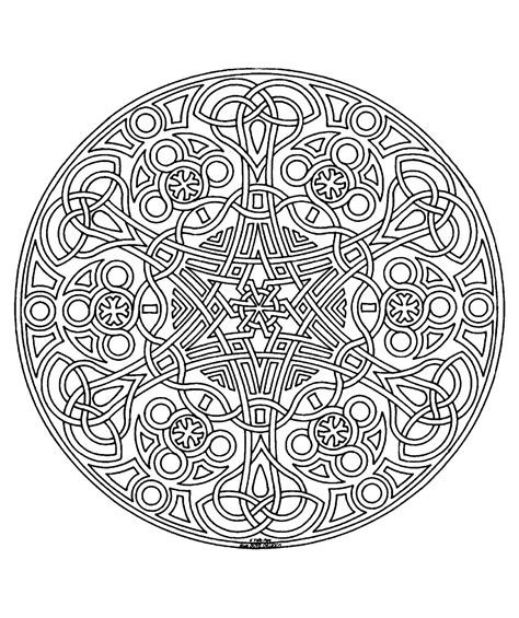 Free mandala for to print : 14 - M&alas Adult Coloring Pages - Page 3