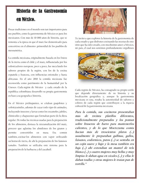 Calaméo Historia De La Gastronomía En México
