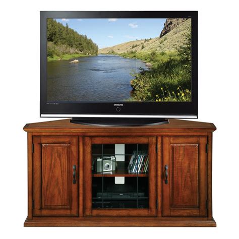 Burnished Oak 50 Inch Tv Stand And Media Console Overstock Shopping