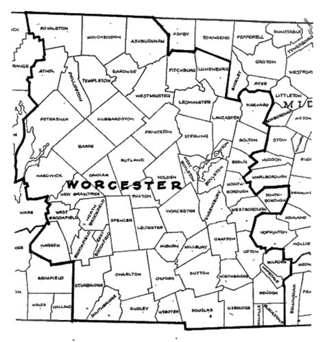 Old Maps Of Worcester County Ma