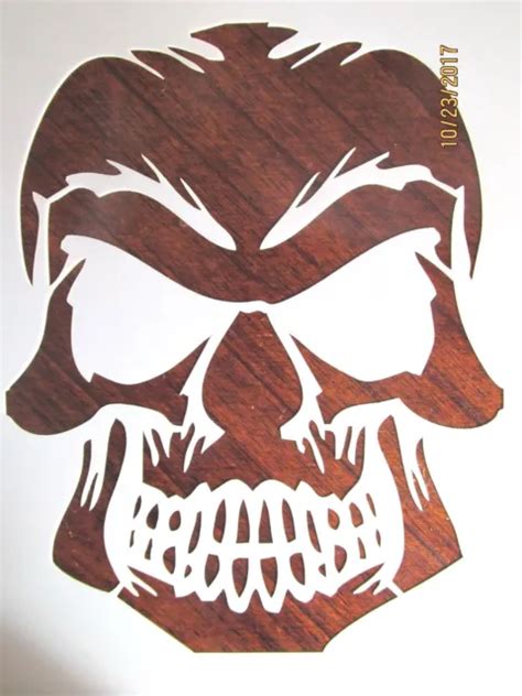 Grinning Evil Skull Stencil Template Reusable 10 Mil Mylar See Item