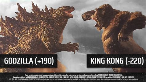 Godzilla Vs King Kong 2021 Draftkings Sportsbook Offers Odds On