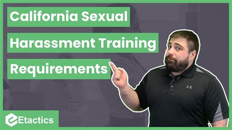 Californias Sexual Harassment Training Requirements Youtube