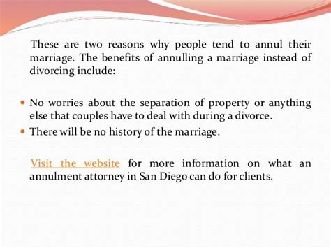 2 Common Reasons For Annulment