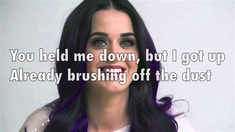 Katy Perry Roar Lyrics On Screen Youtube
