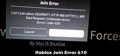 Roblox Join Error 610 How To Fix This Error Techcarter