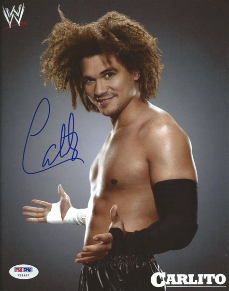 Carlito Carly Carlos Colon Jr Signed WWE 8x10 Photo PSA DNA COA Picture