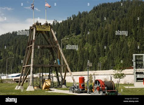 Evolution Mine Head Frame And Hoist Used By Prospectors At The Mining