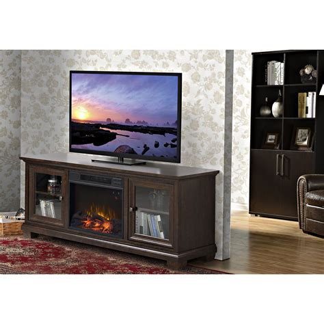 Homestar Verona Tv Stand With Electric Fireplace And Reviews Wayfair