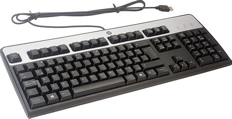Hp Ku 0316 Usb Wired Keyboard 104 Keys Black And Silver Part 434821