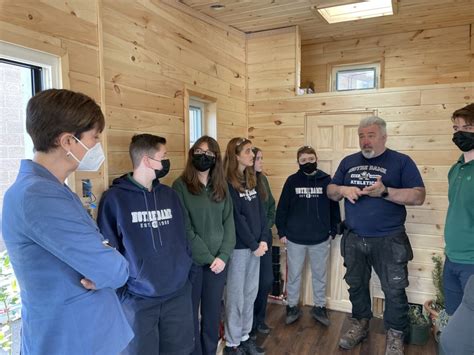 Notre Dame Celebrates Tiny Home Build In Partnership With Habitat For