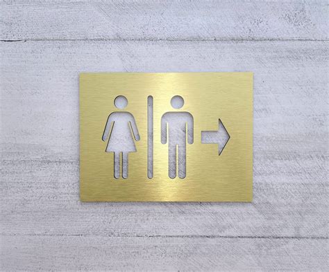 Restroom Directional Signs Bathroom Signs With Arrows Arrow Signs For