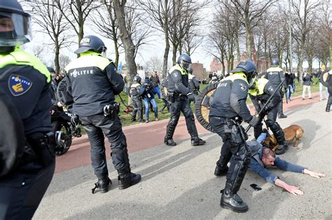 Dutch Police Break Up Anti Lockdown Protest Ahead Of Election Cyprus Mail