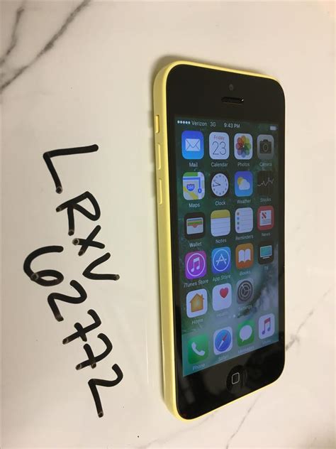 Apple Iphone 5c Unlocked Yellow 8gb A1532 Lrxv62772 Swappa