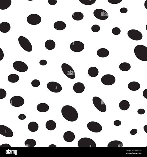 Seeing Spots Misshappen Black Spots On White Background Seamless