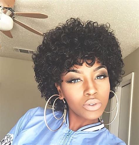 Curly Afro ️ Natural Hair Styles Short Natural Curly Hair Curly