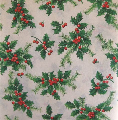 Vintage Christmas Wrapping Paper Holiday T Wrap Christmas