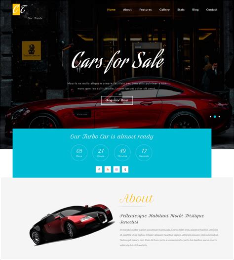 20 Best Free Car Website Templates And Themes For Car Sales Dealers
