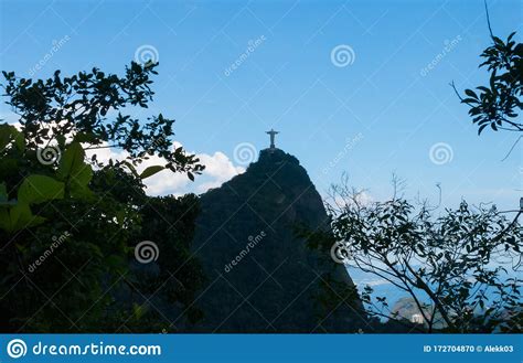 Different Angle Of Christ The Redeemer Statue In Rio De Janeiro Brazil