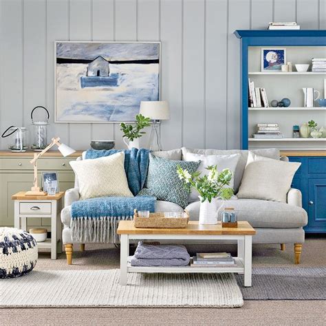 Coastal Living Rooms To Recreate Carefree Beach Days Living Room Grey