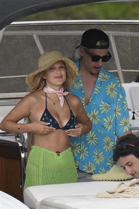 Millie Bobby Brown In Bikini With Boyfriend Jake Bongiovi On Romantic