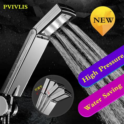﻿buy New Pvivlis Shower Head Rainfall Bathroom Hand Shower Square High Pressure Handheld Shower