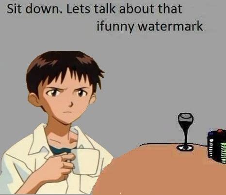 Shinji Just Wants To Talk To You About That Ifunny Watermark R Evangelionmemes