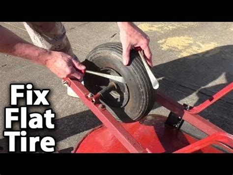 The best solution is to take your car to a professional shop to get it replaced. Fix Flat Tire on Wheelbarrow HOW TO REPAIR inner tube ...