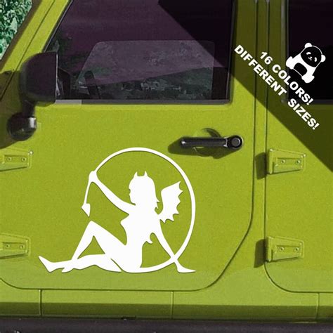 Devil Girl Car Vinyl Decal She Devil Window Or Bumper Vinyl Etsy