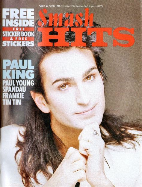 Graeme Wood On Twitter From March 1985 Smash Hits Magazine Features King Paul Young David