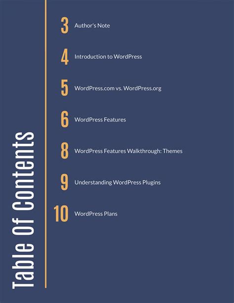 40 Professional Table Of Contents Templates 2024 Update
