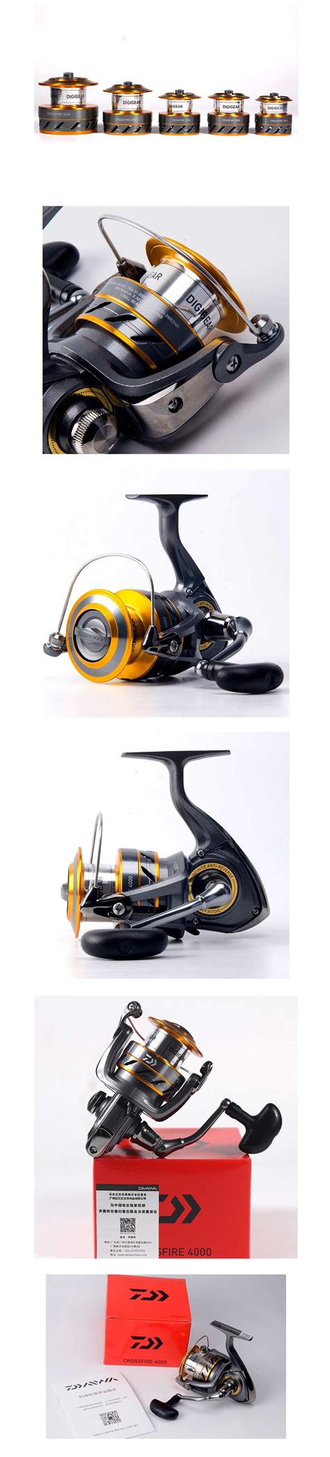 Daiwa CROSSFIRE Fishing Spinning Reel Finish Tackle