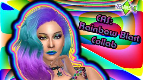 The Sims 4 Cas Rainbow Blast Collab W Blazzin Simmer Youtube