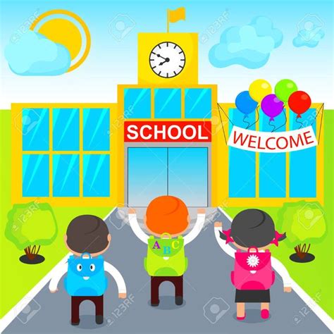 Pupils Go To School Royalty Free Cliparts Vectors And Stock