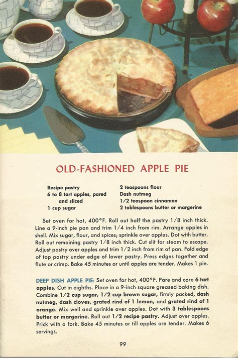 Vintage Recipes 1950s Pies Artofit