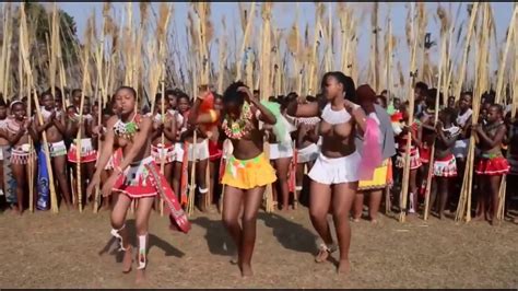 Naked Reed Dance Ceremony Ritual Dances Swazilland Umhlanga