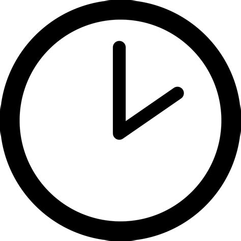 Clock Of Circular Shape At Two O Clock Svg Png Icon Free Download F3d