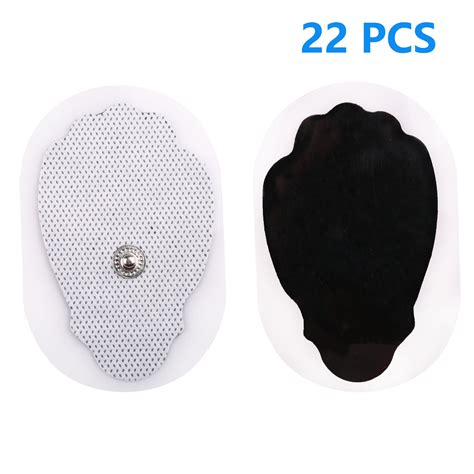 22pcs Tens Unit Pads Snap Electrodes Pads Reusable Tens Replacement Pads For Electrotherapy