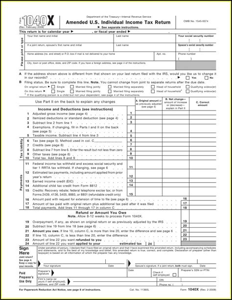 Income Tax Form 1040x Form Resume Examples Opklqqe3xn