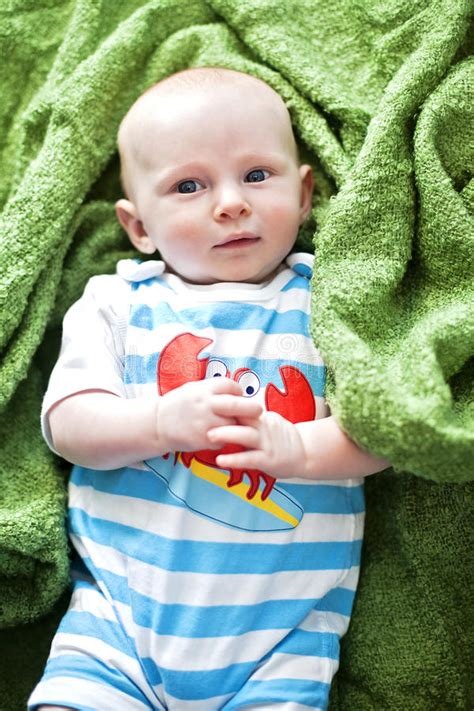 Baby On Blanket Stock Image Image Of Adoption Healthy 38614953