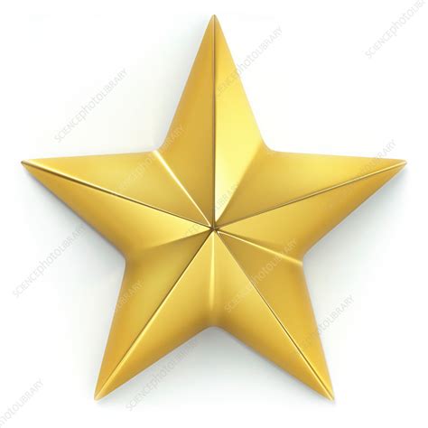 Gold Star Illustration Stock Image F Science Photo Library